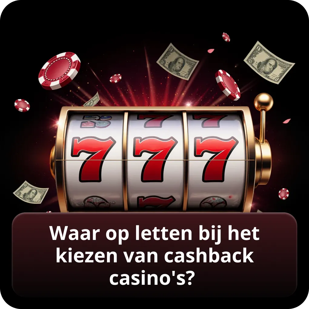 Waar op letten bij het kiezen van cashback casino's?