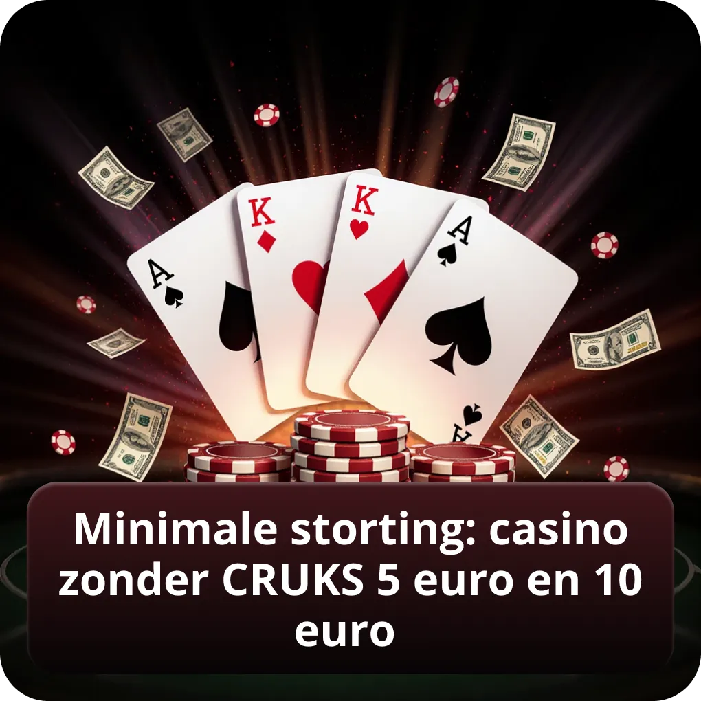 Online Casino zonder CRUKS – Minimale storting: casino zonder Cruks 5 euro en 10 euro